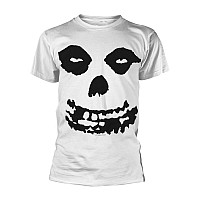 Misfits tričko, All Over Skull BP White, pánské
