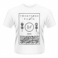 Twenty One Pilots tričko, Thin Line Box White, pánské
