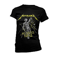 Metallica tričko, And Justice For All Tracks Black, dámské