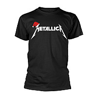 Metallica tričko, Santa Hat Logo Black, pánské