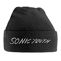 Sonic Youth kulich, White Logo Embroidered
