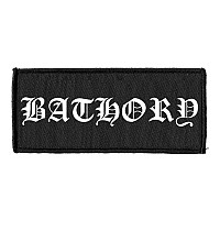 Bathory tkaná nášivka PES 100x40 mm, Logo