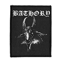 Bathory tkaná nášivka PES 100x50 mm, Goat (Rectangle)