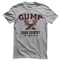 Forrest Gump tričko, Cross Country Heather Grey, pánské