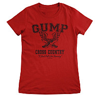Forrest Gump tričko, Cross Country Girly Red, dámské