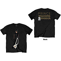 Prince tričko, W2A White Guitar BP Black, pánské