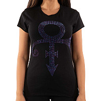 Prince tričko, Purple Symbol Diamante Black, dámské