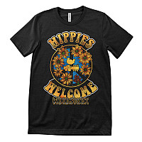 Woodstock tričko, Hippies Welcome Black, pánské