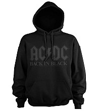 AC/DC mikina, Back In Black Hoodie Black, pánská