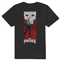 The Punisher tričko, Punisher Holding Gun Black, pánské