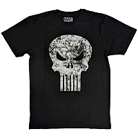 The Punisher tričko, Punisher Distressed Logo Black, pánské