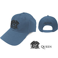 Queen kšiltovka, Black Classic Crest Denim Blue