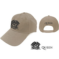 Queen kšiltovka, Black Classic Crest Beige
