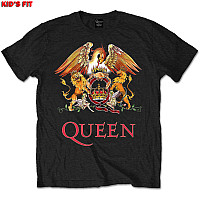 Queen tričko, Classic Crest Black, dětské