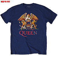 Queen tričko, Classic Crest Navy Blue, dětské