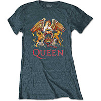 Queen tričko, Classic Crest Heather Girly, dámské