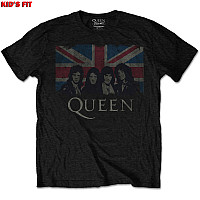 Queen tričko, Vintage Union Jack Black, dětské