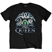 Queen tričko, Metal Crest Black, pánské