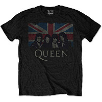 Queen tričko, Union Jack Black, pánské