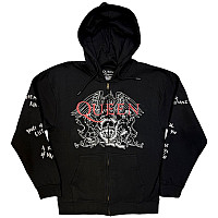 Queen mikina, Logo & Crest Outline Zipped Charcoal Grey, pánská