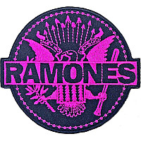 Ramones tkaná nažehlovačka PES 90 mm, Pink Seal