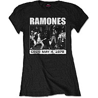 Ramones tričko, CBGB 1978 Girly Black, dámské