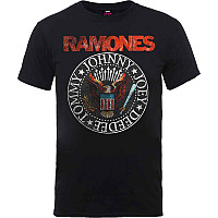 Ramones tričko, Vintage Eagle Seal Black, pánské