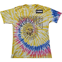 Ramones tričko, Crest Psych Dip Dye Wash Yellow, pánské