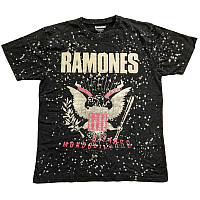 Ramones tričko, Eagle Dip Dye Wash Black, pánské