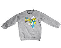 The Smurfs mikina, Blue, Blonde & Proud Sweatshirt Grey, dětská