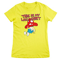 The Smurfs tričko, This Is My Lazy Shirt Girly Yellow, dámské