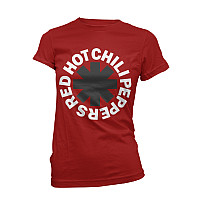 Red Hot Chili Peppers tričko, Classic B&W Asterisk Red, dámské