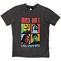 Red Hot Chili Peppers tričko, Portrait Photos Wash Charcoal Grey, pánské