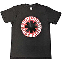 Red Hot Chili Peppers tričko, Red Circle Asterisk Grey, pánské