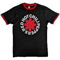 Red Hot Chili Peppers tričko, Classic Asterisk Ringer ECO Black, pánské