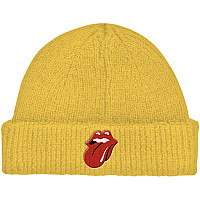 Rolling Stones zimní kulich, 72 Tongue Roll Up Mustard Yellow