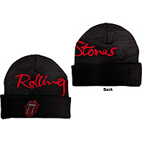 Rolling Stones zimní kulich, Embellished Classic Tongue BP Black