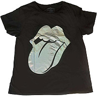 Rolling Stones tričko, Foil Tongue Black, pánské
