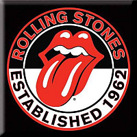 Rolling Stones magnet na lednici 75mm x 75mm, Est. 1962