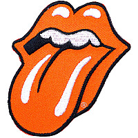 Rolling Stones nášivka, Classic Tongue Orange 58x84 mm