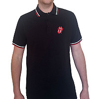 Rolling Stones tričko, Classic Tongue Polo Black, pánské