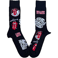 Rolling Stones ponožky, RS Logos, unisex - velikost 7 až 11 (41 až 45)