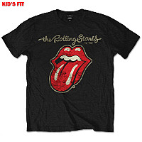 Rolling Stones tričko, Plastered Tongue Black, dětské