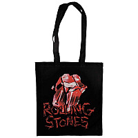 Rolling Stones bavlněná nákupní taška, Hackney Diamonds Cracked Glass Tongue Black