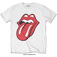 Rolling Stones tričko, Classic Tongue White, pánské