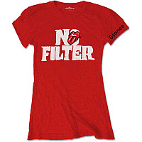 Rolling Stones tričko, No Filter Header Logo Red, dámské