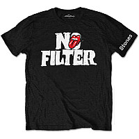 Rolling Stones tričko, No Filter Header Logo Black, pánské