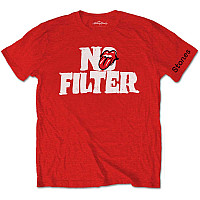 Rolling Stones tričko, No Filter Header Logo Red, pánské