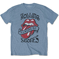 Rolling Stones tričko, Europe '82 Tour Blue, pánské