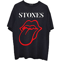 Rolling Stones tričko, Sixty Classic Vintage Tongue Black, pánské